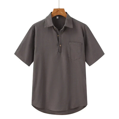 Casablanca - Linen polo shirt