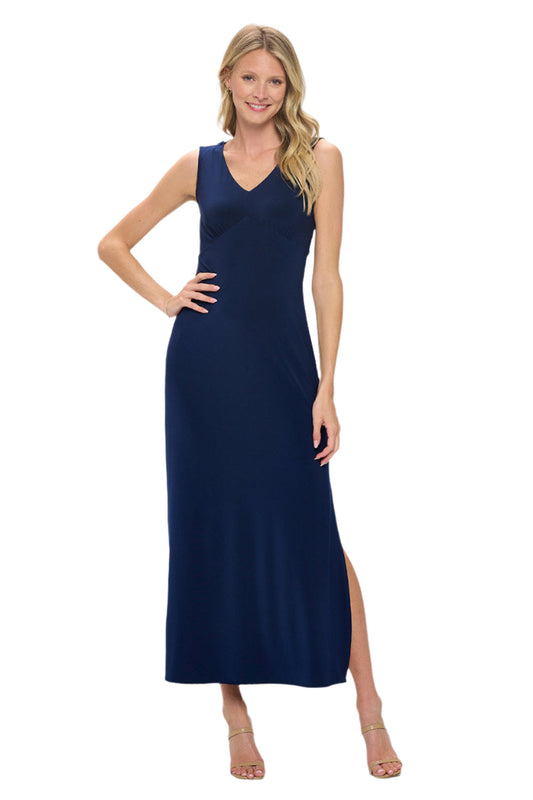 Empire Waist Maxi Dress With Cowl Back