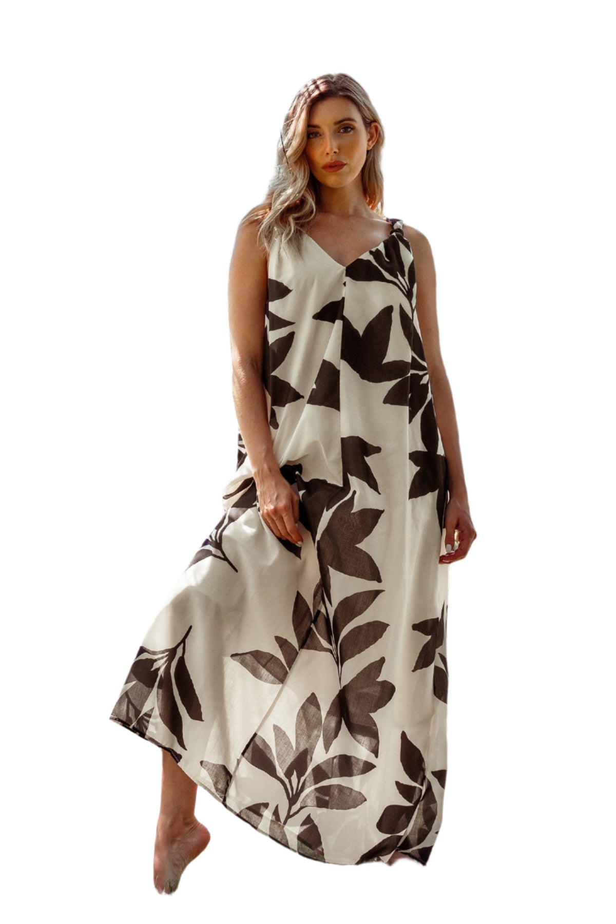 White Bamboo Dress