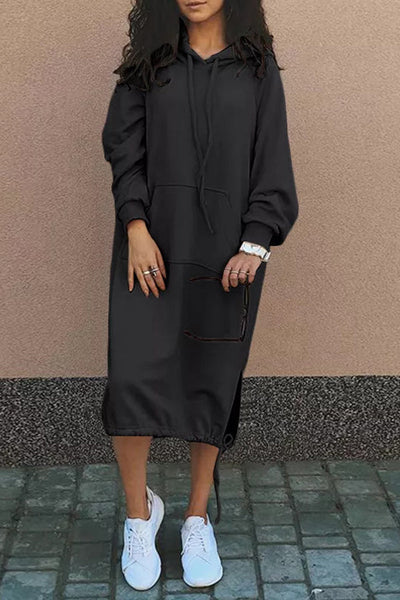 Nicolette - Mid-Length Dress With Hood